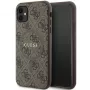 Guess GUHMN61G4GFRW Hardcase Apple iPhone 11 / XR 6.1 inch Brūna Āda Metāla Logo MagSafe 4G Kolekcija