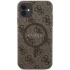 Guess GUHMN61G4GFRW Hardcase Apple iPhone 11 / XR 6.1 inch Brūna Āda Metāla Logo MagSafe 4G Kolekcija