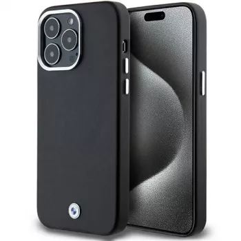 BMW Signature Wrapped Metal MagSafe Case for iPhone 15 Pro Max 6,7 inch Black