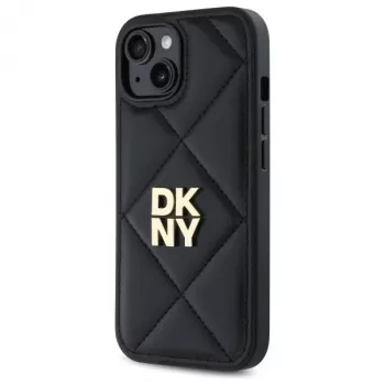 DKNY DKHCP14SPQDSLK Quilted Stack Logo aizmugurējais vāciņš Apple iPhone 14 6,1 inch melns