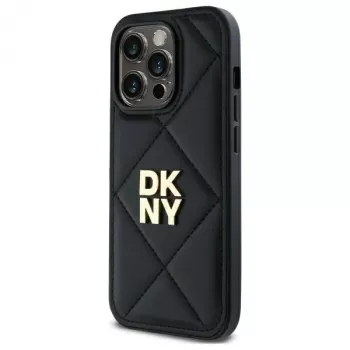 DKNY DKHCP14XPQDSLK Quilted Stack Logo Back Cover for iPhone 14 Pro Max 6,7 inch Black