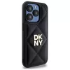 DKNY DKHCP15LPQDSLK Quilted Stack Logo Back Cover Apple iPhone 15 Pro 6.1 Melns