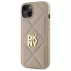 DKNY DKHCP14SPQDSLE Quilted Stack Logo Maciņš Apple iPhone 14 6,1 inch Bēšs
