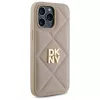 DKNY DKHCP14XPQDSLE Quilted Stack Logo Maciņš iPhone 14 Pro Max 6,7 inch - Bēšs