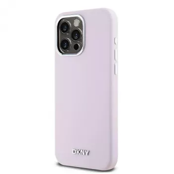 DKNY DKHMP15XSMCHLP Cietais vāciņš no šķidrā silikona ar MagSafe Apple iPhone 15 Pro Max 6,7 inch rozā