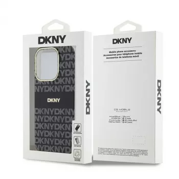 DKNY DKHMP14XHRHSEK Hardcase IML Mono & Stripe MagSafe iPhone 14 Pro Max 6.7 Melns