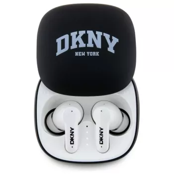 DKNY DKTWS3DNYAK Bluetooth TWS In-Ear Headphones with Charging Case, Rubber Matte Finish, Black