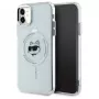 Karl Lagerfeld KLHMN61HLSCHH iPhone 11 / Xr 6.1 White Hardcase IML Metal Choupette Head MagSafe