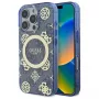 Guess GUHMP16XH4PYEEB iPhone 16 Pro Max 6,9 inch Blue Hardcase IML Peony On 4G Background MagSafe