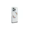 Guess GUHMP16LHFWFCT Hardcase iPhone 16 Pro 6,3 inch Caurspīdīgs IML Flowers Wreath MagSafe