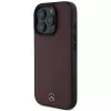 Mercedes-Benz MEHMP16L23RBARR Cietais maciņš iPhone 16 Pro 6.3 inch sarkanā teksturēta un gluda āda MagSafe