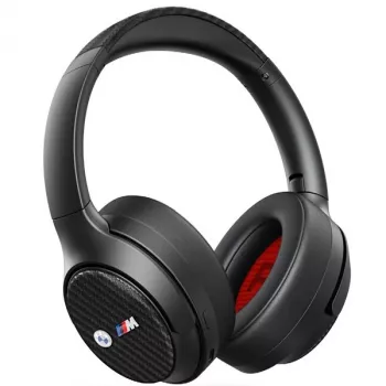 BMW Over-Ear Bluetooth Headphones ANC Black with Metal Logos