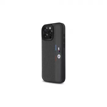 BMW BMHCP16L23PUPVA iPhone 16 Pro 6.3 Antracīts Cietais Maciņš M Perforēta Trīskrāsu Detalizācijas Līnija