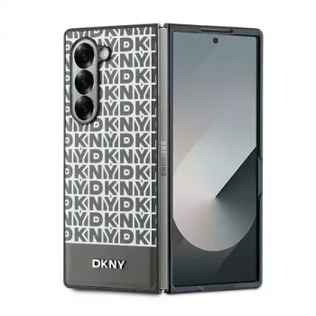 DKNY DKHMZFD6PSOSPW Samsung Galaxy Z Fold6 aizmugurējais vāciņš Brūns Atkārtojuma raksts Apakšējā svītra