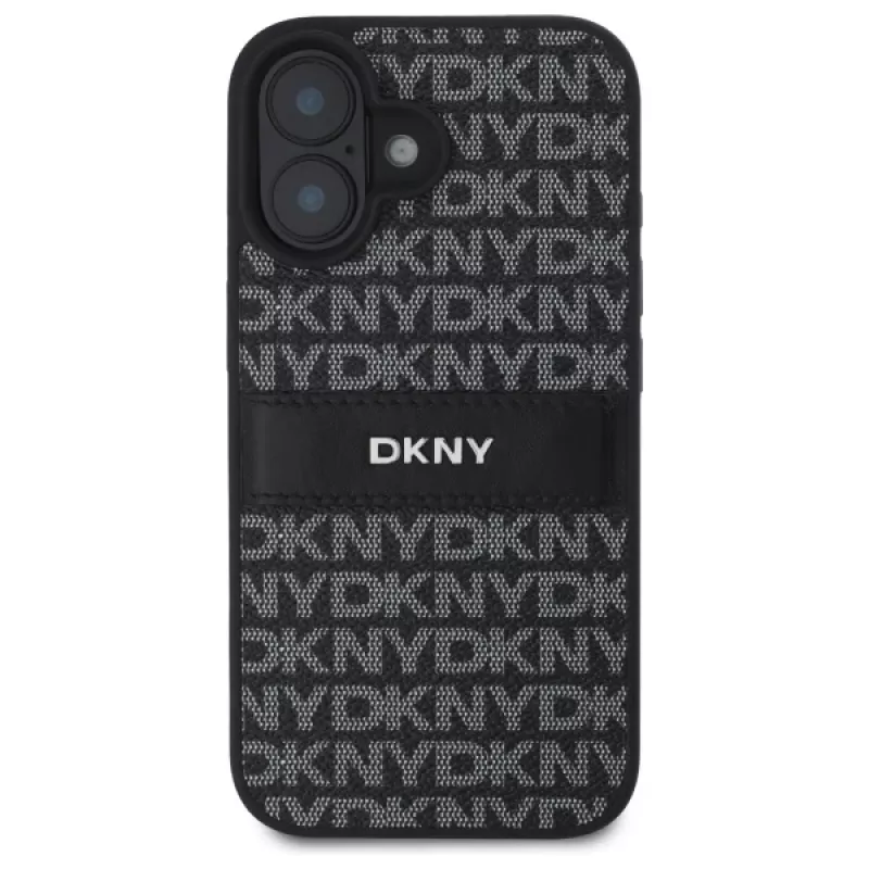 DKNY DKHCP16SPRTHSLK Hardcase Texture Pattern Tonal Stripe Apple iPhone 16 6.1 - Melns