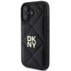 DKNY DKHCP16SPQDSLK Quilted Stack Logo aizmugurējais vāciņš Apple iPhone 16 6,1 inch - Melns