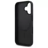 DKNY DKHMP16SPSHRPSK iPhone 16 6.1 cietais vāciņš melns Repeat Pattern Stack Logo MagSafe