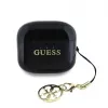 Guess Glossy Effect Printed Classic Logo & Charm TWS Bluetooth Earbuds with Charging Case (Black)