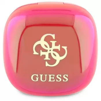 Guess 4G Printed Logo True Wireless Earbuds ar uzlādes futrāli - Fuksija Iriza