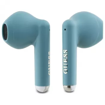 Guess Printed Classic Logo TWS Bluetooth Earbuds ar uzlādes futrāli (tirkīza)