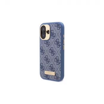 Guess GUHMP16MU4GPRB iPhone 16 Plus 6.7 Blue Hardcase 4G Logo Plate MagSafe