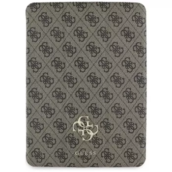 Guess GUFC11RM24PS4SGW iPad Air 11 M2 2024 / M3 2025 / M4 2026 Brūns Magnētisks 4G Big Logo Folio Maciņš
