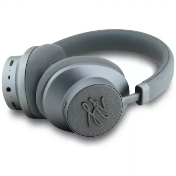 Karl Lagerfeld Grained Initials Bluetooth ANC Over-Ear Headphones Grey