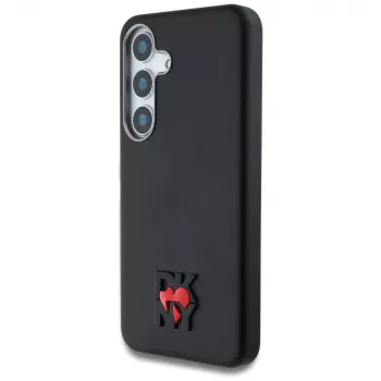 DKNY Leather Heart of NY Case for Samsung Galaxy S25 Black