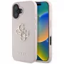 Guess Grained Big 4G Logo Small Classic Logo Back Cover Apple iPhone 16 - Rozā