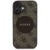 Guess 4G Circle Classic Logo MagSafe Case iPhone 16, Brūns