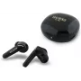 Guess Flat Classic Logo Electroplated TWS Earbuds ar uzlādes futrāli (Melns)