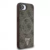 Guess 4G Ring Triangle Logo MagSafe Case for iPhone 16e (Brown)