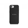 Guess Grained Ring MagSafe Case iPhone 16e (Melns)