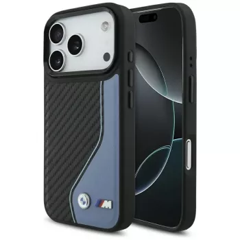 BMW M Carbon Logo MagSafe vāciņš Apple iPhone 17 Pro, zils
