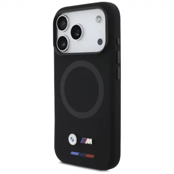 BMW M Silicon Logo MagSafe vāciņš Apple iPhone 17 Pro, melns