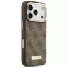 Guess 4G Logo Plate MagSafe Case Apple iPhone 17 Pro Brūns