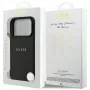 Guess Grained Ring MagSafe Case iPhone 17 Pro Max (Melns)
