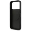Guess Grained Ring MagSafe Case iPhone 17 Pro Max (Melns)