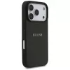 Guess Grained Ring MagSafe Case iPhone 17 Pro Max (Melns)