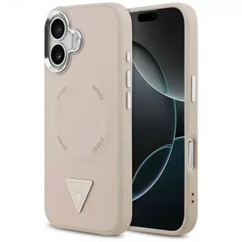 Guess Triangle Logo MagSafe Case iPhone 17 (Rozā)