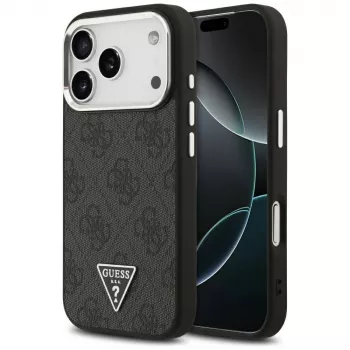 Guess 4G Triangle Logo MagSafe Case for iPhone 17 Pro (Black)