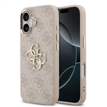 Guess 4G Big 4G Classic Logo Maciņš iPhone 17 (Rozā / Zelts)
