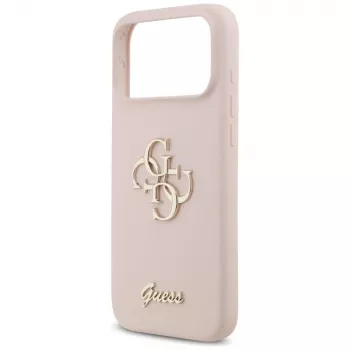 Guess Silicone Big 4G Script Case for Apple iPhone 17 Pro Max - Pink