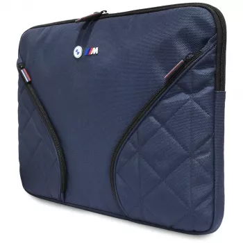 BMW Nylon Laptop Sleeve 16 inch Navy Blue with Metal Logo