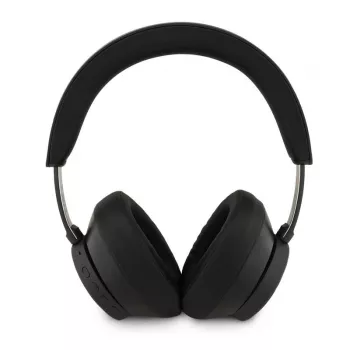 Guess Bluetooth Over-Ear Headphones ENC Saffiano Triangle Logo Black