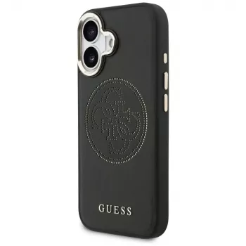 Guess perforēts 4G MagSafe apvalks iPhone 17, melns
