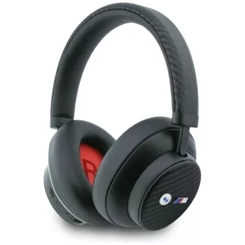 BMW M Carbon Metal Logo Bluetooth ENC Over-Ear Headphones Black