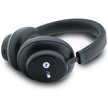 BMW M Carbon Metal Logo Bluetooth ENC Over-Ear Headphones Black
