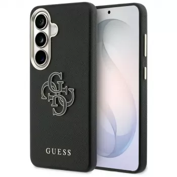 Guess Grained Big 4G Metal Logo Case Samsung Galaxy S26 - Melns
