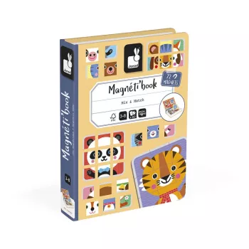 Janod Magnetibook magnētiskā puzles grāmata „Dzīvnieki“